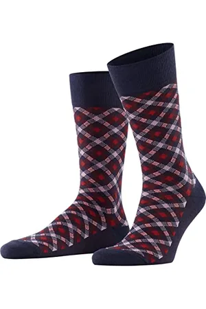 Falke Herren Socken Smart Check M SO Baumwolle gemustert 1 Paar, , 39-42