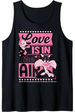 LOONEY TUNES Liebe ist in der Luft Netter Cartoon-Liebesspaß Tank Top