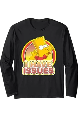The Simpsons Bart Simpson Blowing Raspberry I Have Issues Langarmshirt
