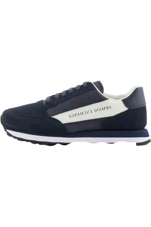 Armani Exchange Herren Essential Osaka, Color Contrast Sneaker, Navy+ Off White, 39.5 EU