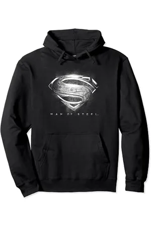 DC Comics Originals Superman Man of Steel Contrast Logo Symbol Pullover Hoodie