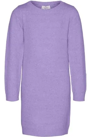 VERO MODA Damen Vmdoffy Ls O-Neck Dress Ga Girl Noos, , 48
