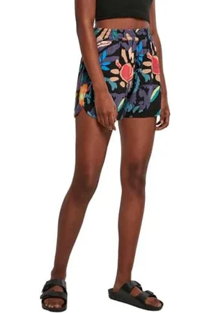 Urban classics Damen Ladies AOP Kurze Hose Viscose Resort Shorts, , M