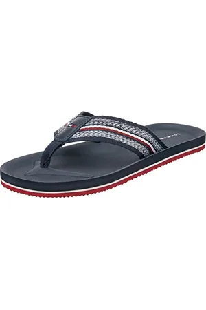Tommy Hilfiger Herren Flip Flops Comfort Beach Sandal Badeschuhe, Blau (Desert Sky), 40