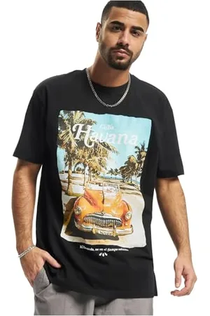 Mister Tee Unisex Havana Vibe Oversize Tee L Black