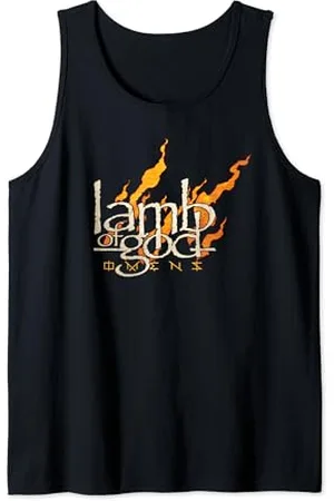 Lamb of God Omens Fire Logo Tank Top