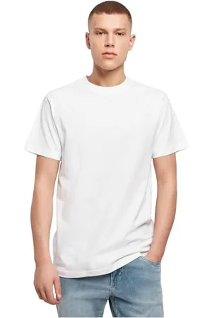 Build Your Brand Mens BY123-Premium Combed Jersey T-Shirt, White, M