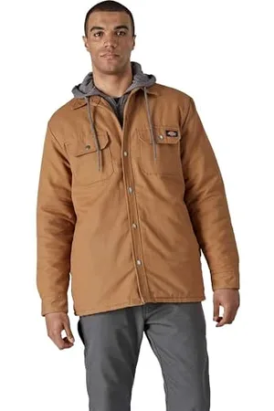 Dickies Herren, Hemdjacke mit Fleecekapuze, legere Passform, , M