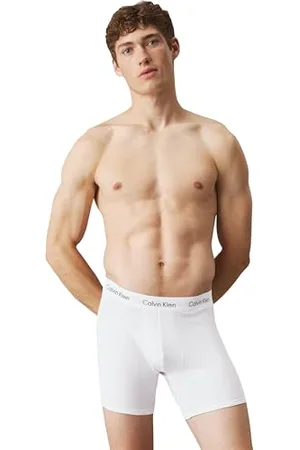 Calvin Klein Herren Boxer Briefs aus Baumwolle mit Stretch, (White), XL