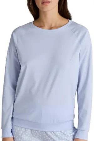 Calida Favourites Langarmshirt Damen, aus Baumwolle, pflegeleicht, mit Soften Bündchen