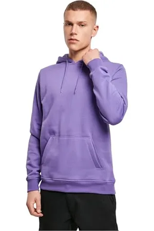 Build Your Brand Herren Heavy Hoody Jacke, Violett ( 01459), Small