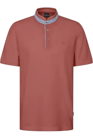Bugatti Herren Poloshirt Stehkragen Basic Kurzarm Modern Fit