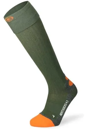 Lenz Unisex Heizsocken, 4.1 Zehenkappe Socken, 20-grün/orange, 45