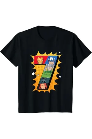 Marvel Kinder Comics 7 Geburtstag T-Shirt