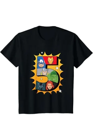 Marvel Kinder Comics 5 Geburtstag T-Shirt