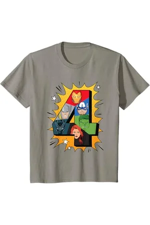 Marvel Kinder Comics 4 Geburtstag T-Shirt