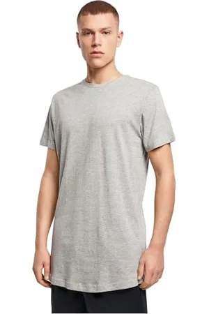Build Your Brand Herren Shaped Long Tee T-Shirt, , XS