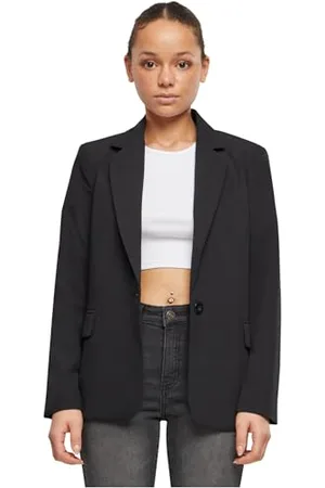 Urban classics Damen TB6890-Ladies Basic Blazer Jacke, Black, S
