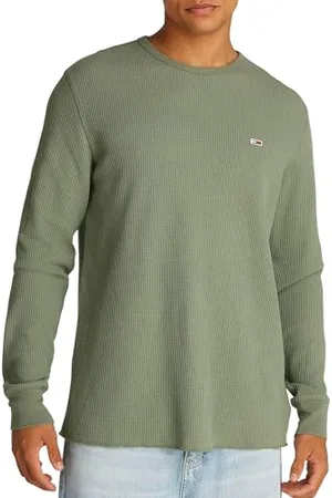 Tommy Hilfiger Herren TJM Slim Waffle LS Tee EXT DM0DM20688 L/S T-Shirt, , XL