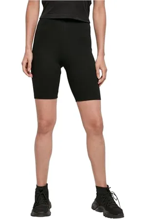 Build Your Brand Ladies High Waist Cycle Shorts, schnittige Radlerhose für Damen mit hohen Bund, in erhältlich, Größen XS-5XL
