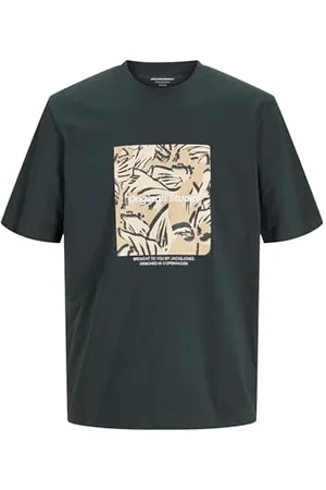 JACK & JONES Male T-Shirt Gedruckt Rundhalsausschnitt T-Shirt