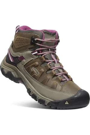 Keen Damen Targhee 3 Mid Waterproof Wanderstiefel, Weiss/Boysenberry, 41 EU