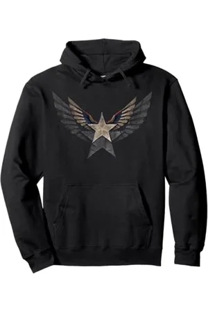 Marvel Captain America Wings Star Brave New World Pullover Hoodie