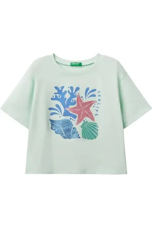 Benetton Mädchen 35ryc10oz T-Shirt, , 130 cm