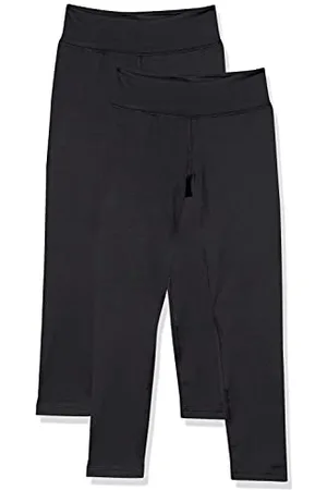 Amazon Mädchen Active Leichte Leggings In Voller Länge, 2er-Pack, , 6-7 Jahre