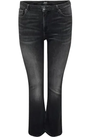 ONLY Damen CARWILLY HW Flared DNM CRO224 Jeanshose, , 46W x 32L