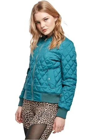 Urban classics Damen Ladies Diamond Quilt Nylon Jacket Jacke, , XS