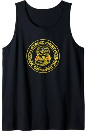 Cobra Kai Schlag zuerst zu Kreis Logo Tank Top