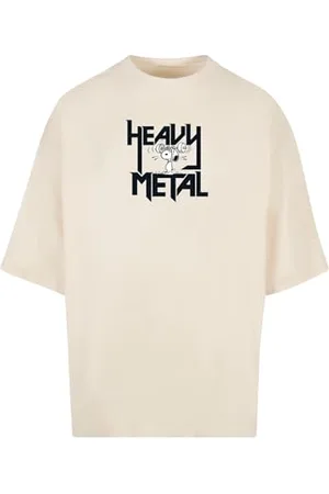 Merchcode Herren Mp5000469-peanuts Heavy Metal Huge Tee T-Shirt, , L EU