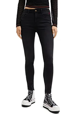 Desigual Damen Denim_alba, 2000 Black, Jeans, , 40 EU