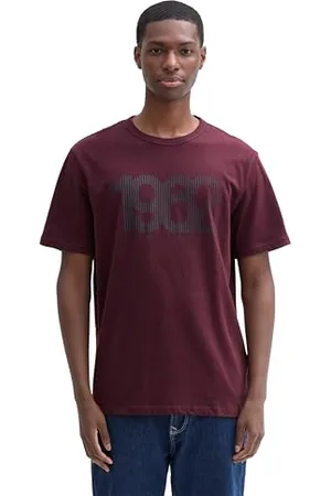 TOM TAILOR Herren T-Shirt aus Baumwolle mit Print, , M
