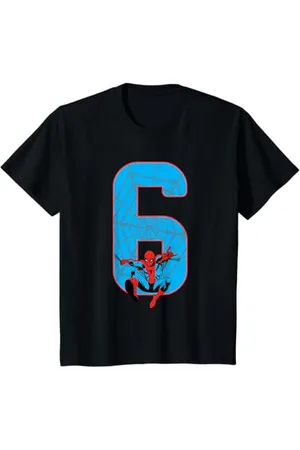 Marvel Kinder Spider-Man 6 Geburtstag T-Shirt