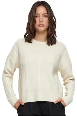Urban classics Damen TB6139-Ladies Cabel Knit Sweater Sweatshirt, , M