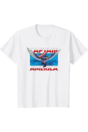 Marvel Kinder Captain America Flying T-Shirt