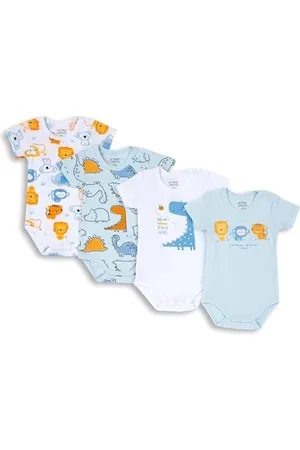 chicco Set Kurzarm Bodys aus Baumwolle, Body Baby - Unisex, , 0-3 monate (pack of 4)