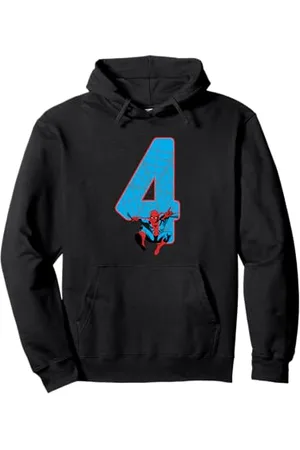 Marvel Spider-Man 4 Geburtstag Pullover Hoodie