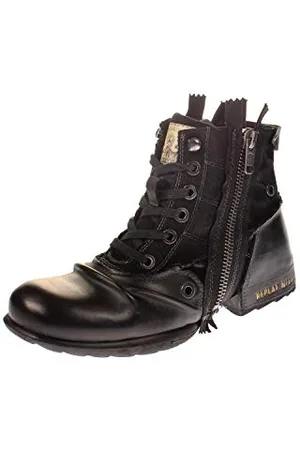 Replay Herren Stiefel Clutch mit Reißverschluss, Schwarz , 44