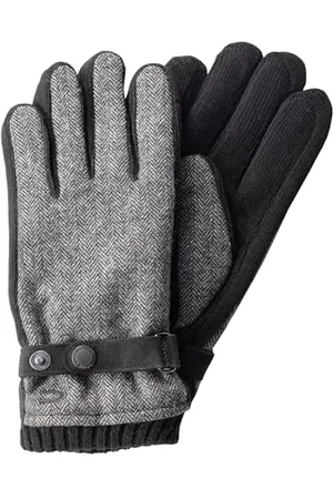 Camel Active Herren Handschuhe mit Lederriemen in Wolloptik menswear-XL