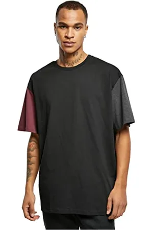 Urban classics Herren Organic Oversized Colorblock Tee T-Shirt, black, XXL