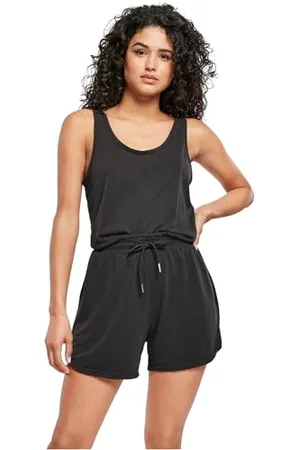 Urban classics Damen Ladies Short Sleevless Modal Jumpsuit T-Shirt, , XL