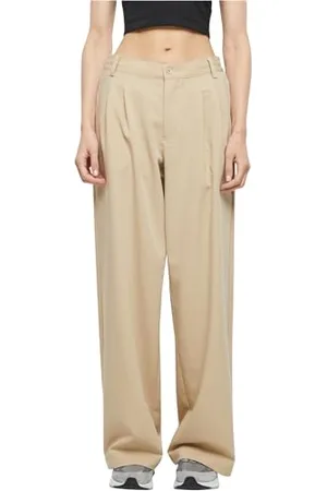 Urban classics Damen TB6103-Ladies Ultra Wide Pleat-Front Pants Hose, , 30