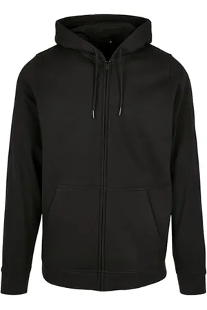 Build Your Brand Herren Basic Zip Hoody Kapuzenpullover, Black, L