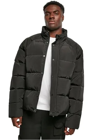 Urban classics Damen TB5906-Raglan Puffer Jacket Jacke, Black, XXL