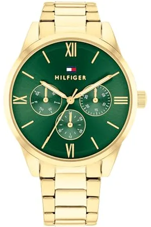 Tommy Hilfiger Multi Zifferblatt Quarz Uhr für Damen mit Goldfarben Edelstahlarmband - 1782746