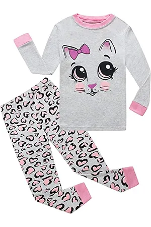 LITTLE HAND Mädchen Ensemble de Longues à imprimé Dessin animé Pour Filles Pyjama-Sets, , 1-2 ans