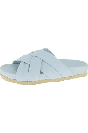 Andrea Conti Damen Pantolette Flacher Slipper, h.blau, 36 EU